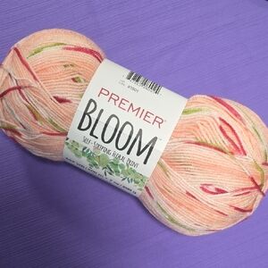Premier Bloom Yarn in Pink and Green